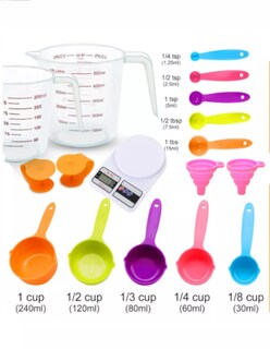 Foto 4 | Juego De Cucharas Medidoras 15 Piezas +termo Güish Gratis