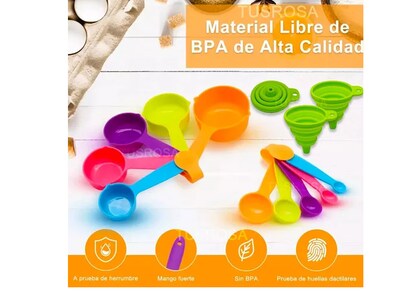 Foto 4 | Juego De Cucharas Y Tazas Medidoras Xtellar, Báscula Electrónica Y Complementos De Cocina Asombrosos