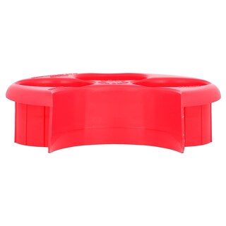 Foto 4 | Plato De Control De Porciones Flents Medidor De Metal Rojo 1 Unidad - Venta Internacional.