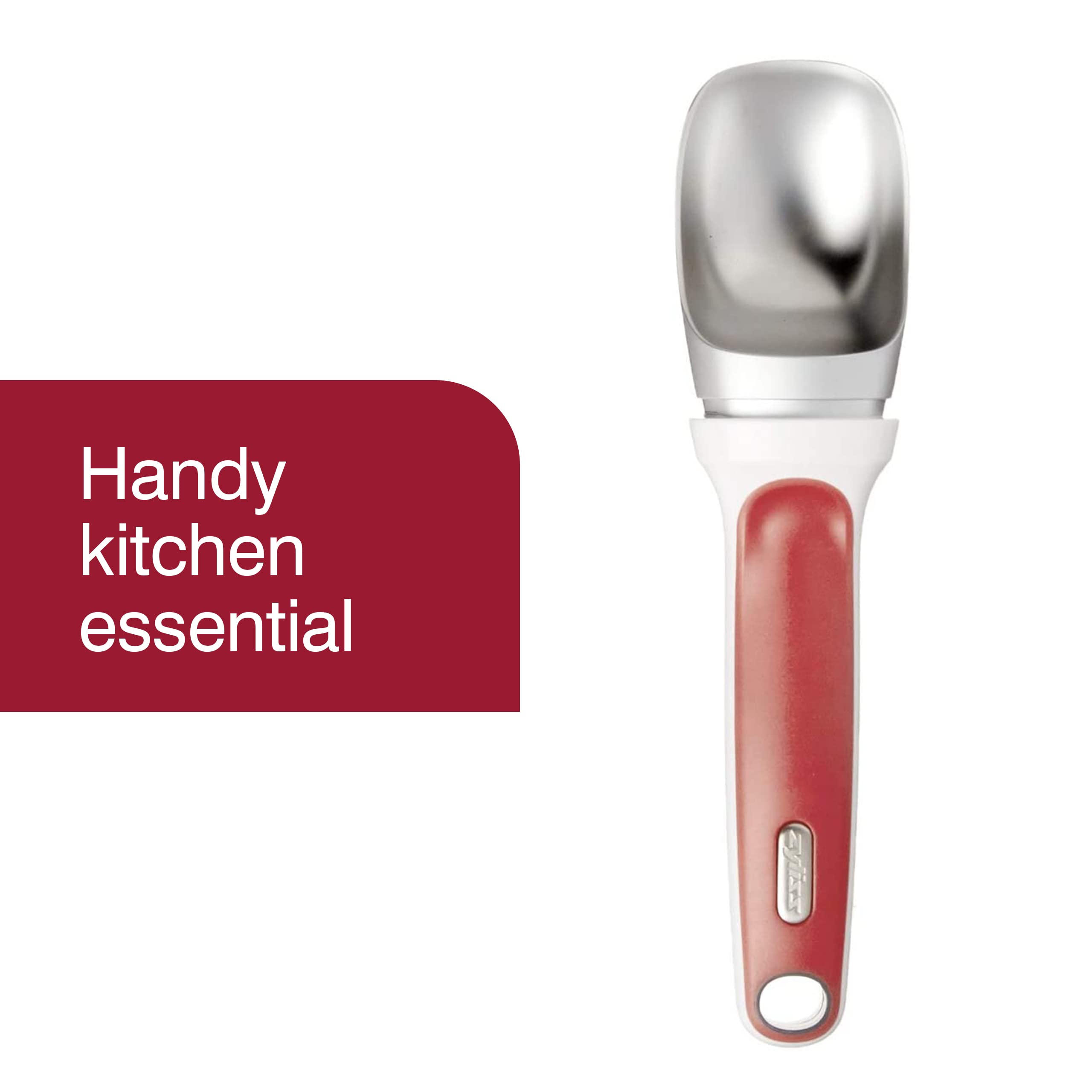 Foto 3 pulgar | Cuchara Para Helado Zyliss Right Scoop Ergonómica Para Lavavajillas, Color Rojo - Venta Internacional.