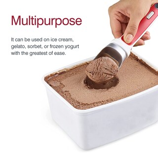 Foto 6 | Cuchara Para Helado Zyliss Right Scoop Ergonómica Para Lavavajillas, Color Rojo - Venta Internacional.