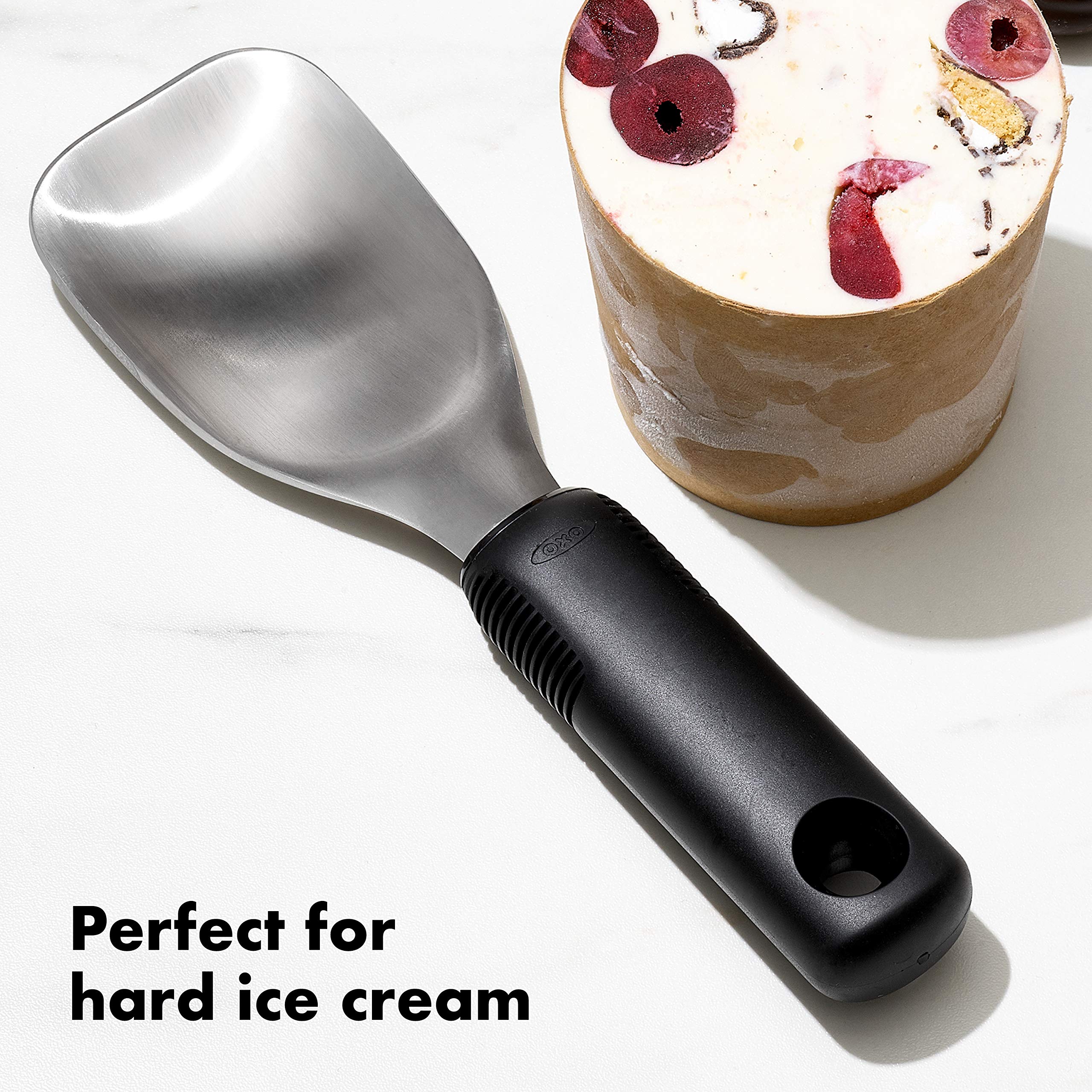 Foto 5 pulgar | Pala De Helado Oxo Good Grips De Acero Inoxidable, Negra - Venta Internacional.