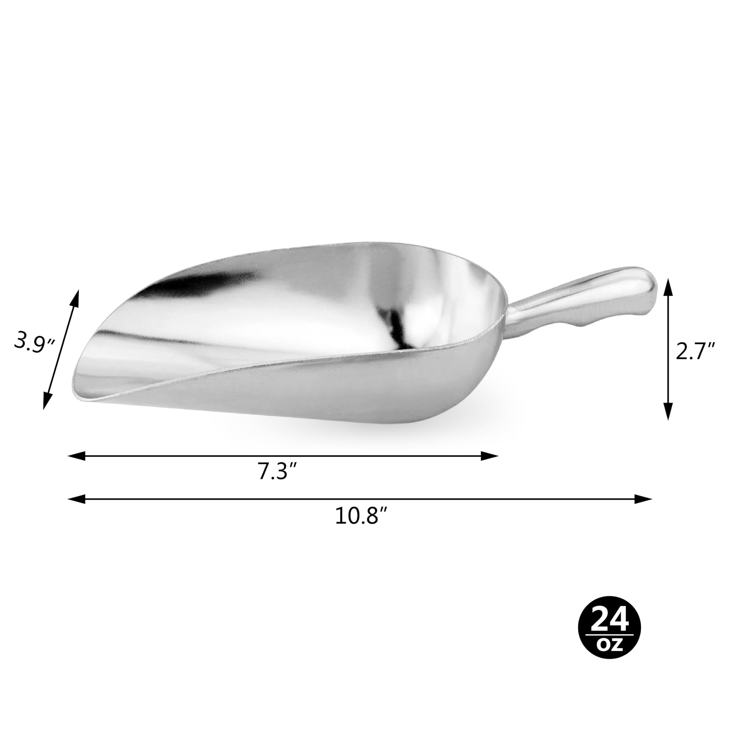 Foto 2 | Scoop New Star Foodservice 34547 De Aluminio Fundido De 710 Ml, Color Plateado - Venta Internacional.