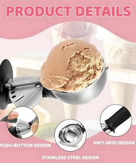 Foto 3 | Cuchara Scoop Xtellar Helados Y Frutas Profesional Acero Inoxidable – Segura Duradera Multifuncional