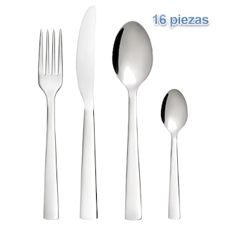 Foto 1 | Juego De Cubiertos 16 Pcs Aicok Westminster Plateado