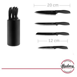 Foto 2 | Juego Set 4 Cuchillos Hudson Inox Antiadherente Negros Holder