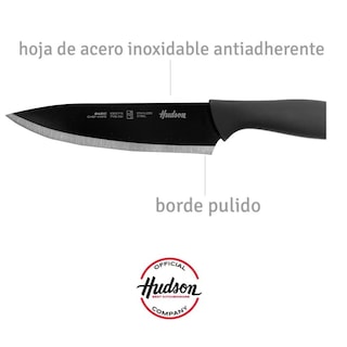 Foto 4 | Juego Set 4 Cuchillos Hudson Inox Antiadherente Negros Holder