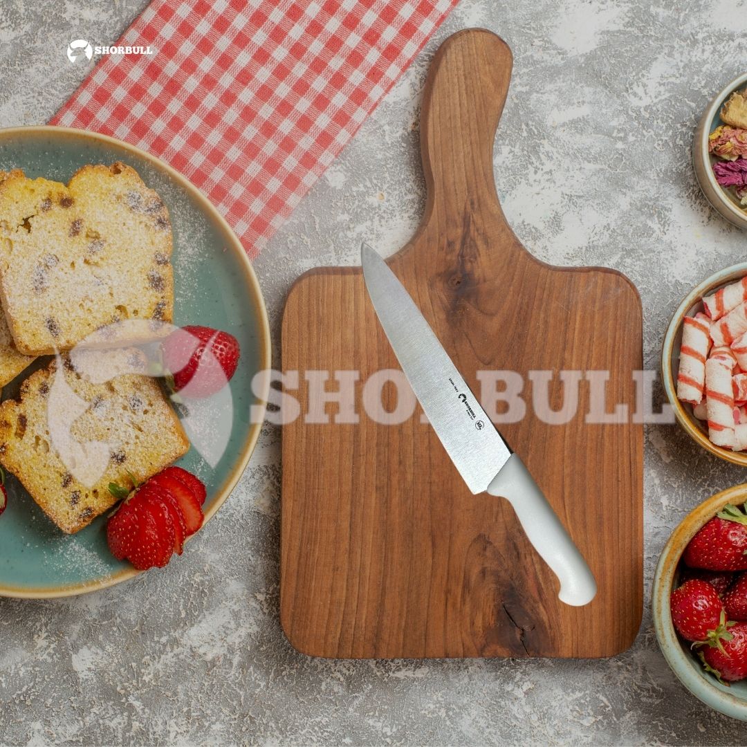 Foto 9 pulgar | Cuchillo Chef Blanco 12'' Shorbull