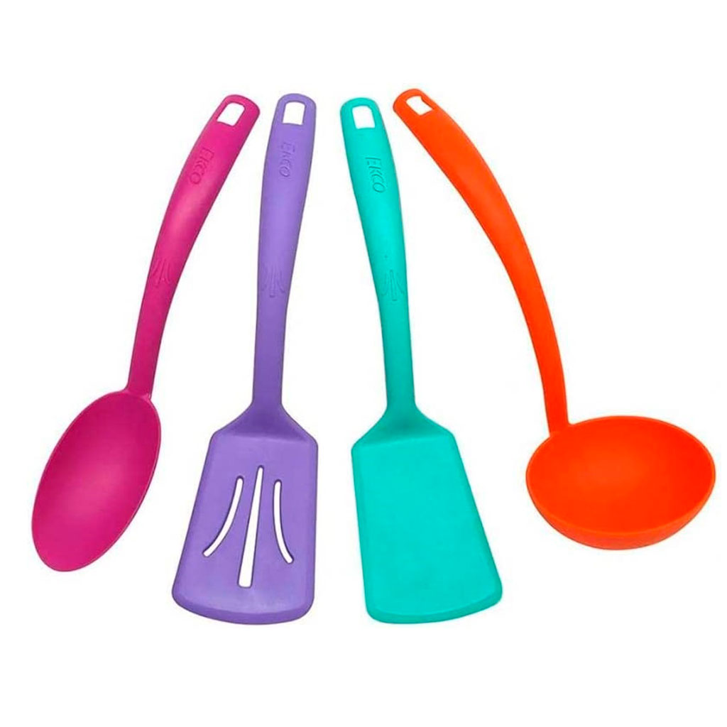 Set De 4 Utensilios Multicolor