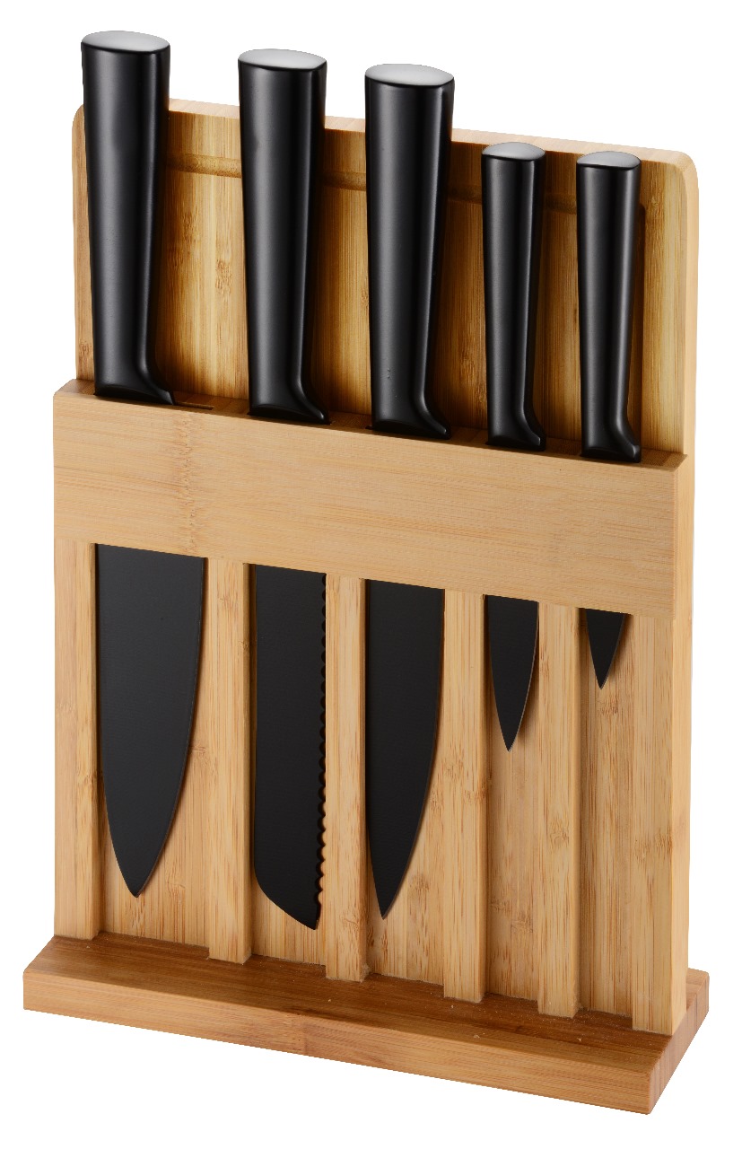 Juego De Cuchillos De Cocina 6 Piezas Naesi 403 Negro