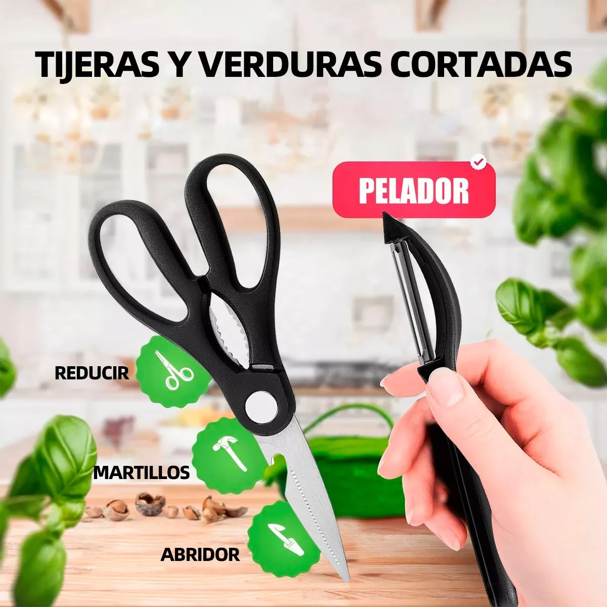 Foto 7 pulgar | Juego De Cuchillo Cocina Profesionales 12pz Acero Inoxidable Plata Cafe Claro