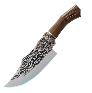 Foto 1 | Cuchillo De Cocina Profesional Forjado Con Cuchillo De Chef Marrón