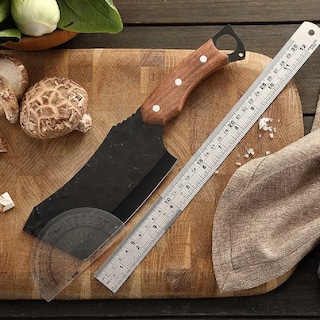 Foto 5 | Cuchillo De Chef De Cocina Profesional Forjado A Mano Negro Cafe
