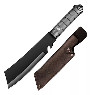 Foto 1 | Cuchillo Táctico Militar Portátil Negro De Supervivencia Negro Cafe