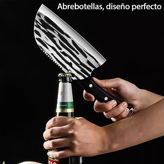 Foto 6 | Cuchillo De Chef Forjado A Mano Acero Cuchillos De Cocina