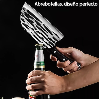 Foto 6 | Cuchillo De Chef Forjado A Mano Acero Cuchillos De Cocina