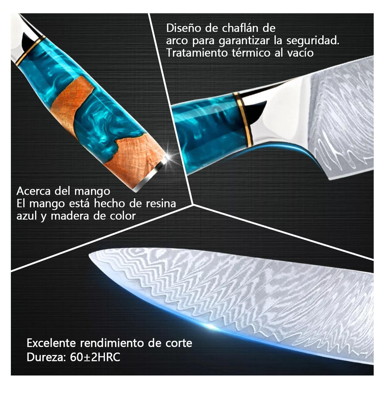 Foto 3 pulgar | Cuchillo de Cocina Profesional