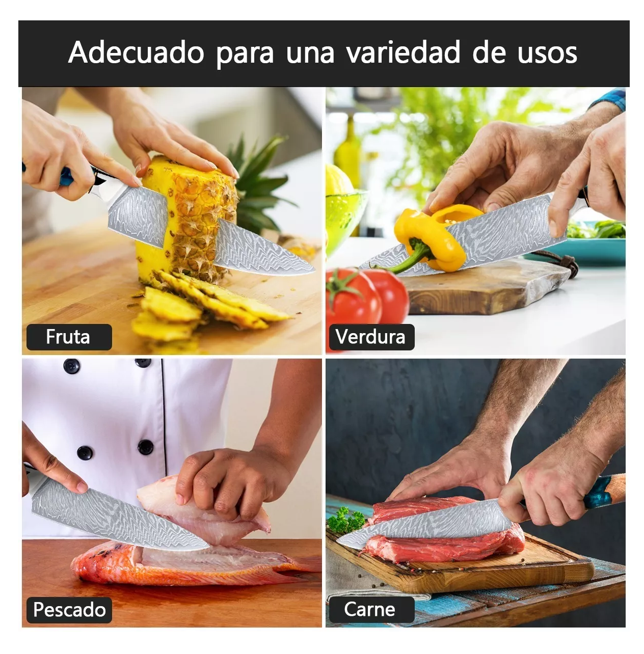 Foto 5 pulgar | Cuchillo de Cocina Profesional