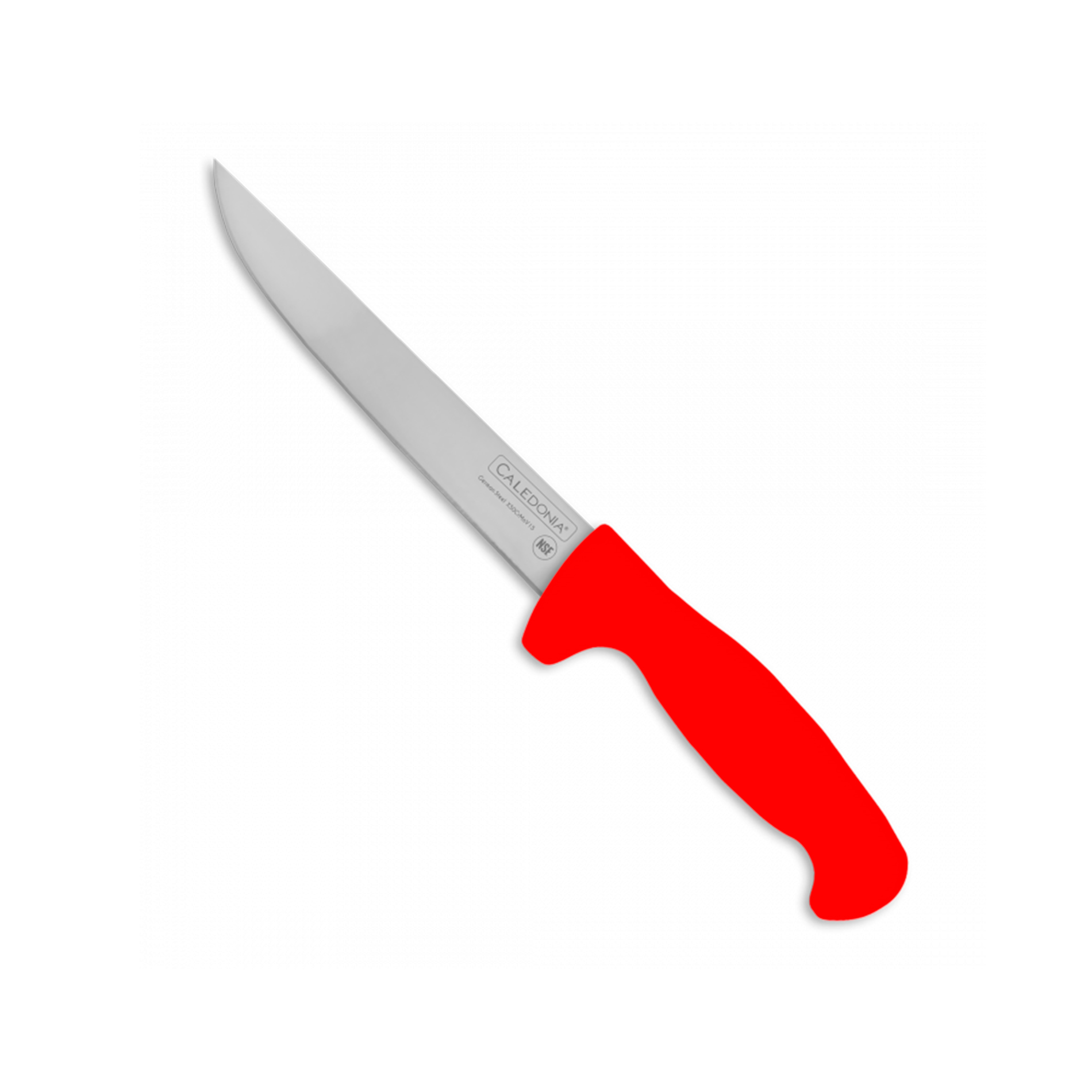 Foto 1 | Cuchillo Deshuesador Caledonia Cader-8r Rojo Acero X50crmov15 Con Mango Ergonómico, Certificación Nsf Y Protecci
