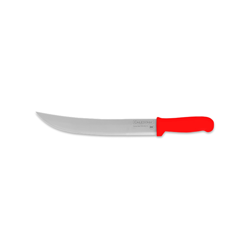 Foto 1 | Cuchillo Bistecero Curvo 10'' Caledonia Cabic-10r Acero X50crmov15 Mango Ergonómico, Certificación Nsf Protección