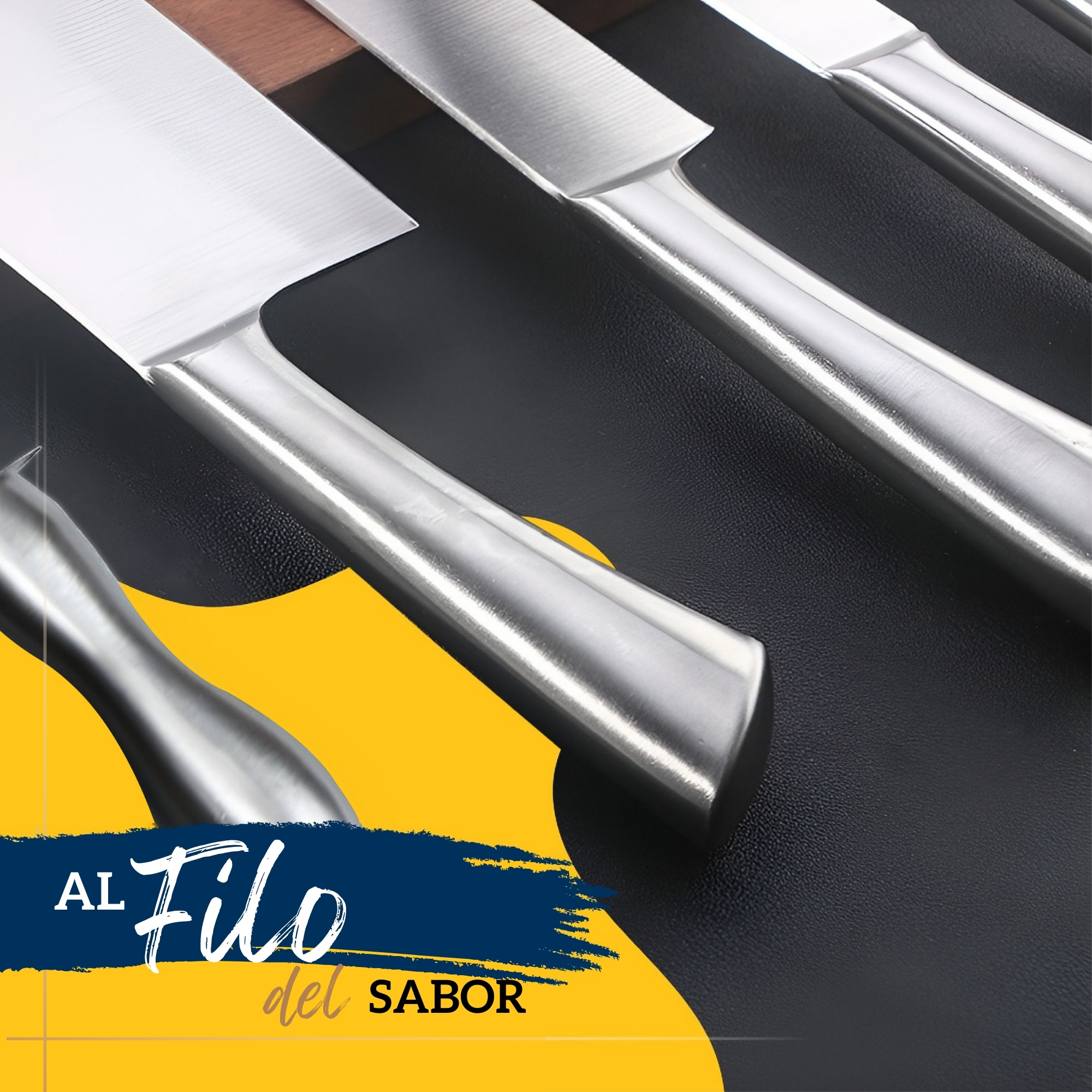 Foto 4 | Juego De Cuchillos Para Cocina Ecomlab De Acero Inoxidable