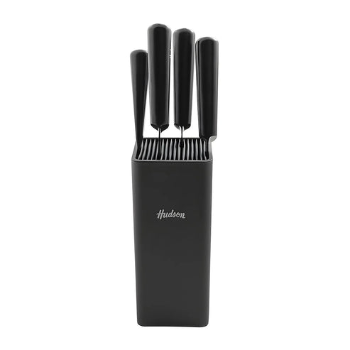 Foto 3 pulgar | Juego De Cuchillos Hudson Design 5 Piezas Negro Dgset04