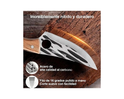 Foto 3 | Cuchillo Chef Cocina Forjado