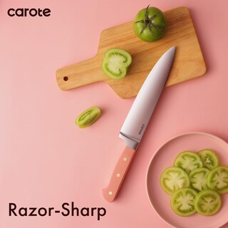 Foto 3 | Juego De Cuchillos Carote 11 Piezas Con Bloque De Acero Inoxidable Rosa - Venta Internacional.