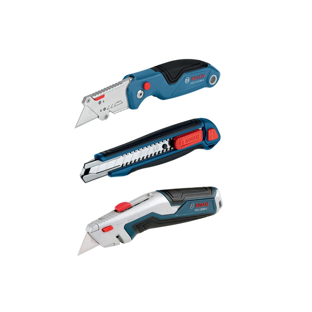 Foto 2 pulgar | Juego De Cuchillos Multiusos Bosch H11-14200-1, Plegables Y Extraíbles, 3 Piezas - Venta Internacional.