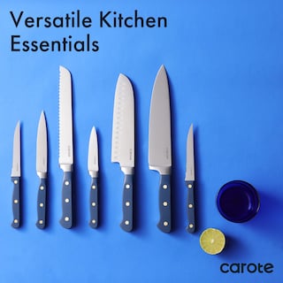 Foto 5 | Juego De Cuchillos Carote 11 Piezas Con Bloque De Acero Inoxidable Azul - Venta Internacional.