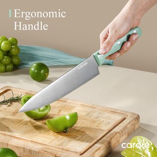 Foto 4 | Juego De Cuchillos Carote 14 Piezas De Acero Inoxidable Forjado Con Alto Contenido De Carbono - Venta Internacional.