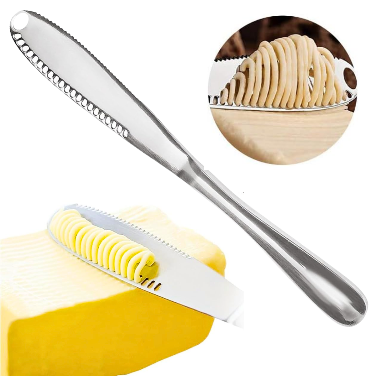 Cuchillo Acero Inoxidable Untar Mantequilla Utensilio Cocina