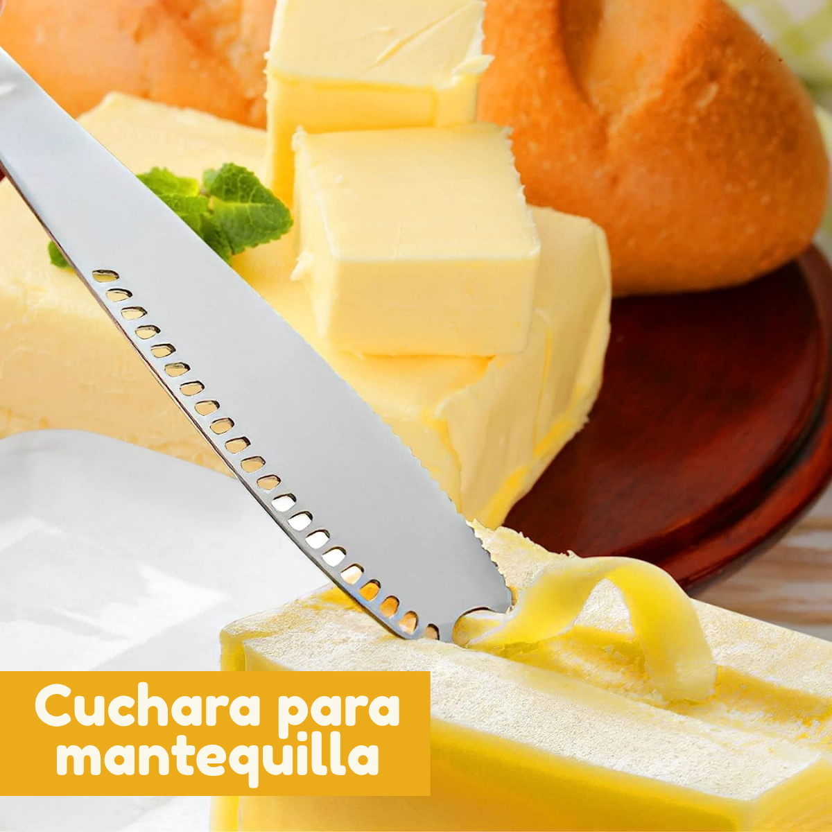 Foto 8 pulgar | Cuchillo Acero Inoxidable Untar Mantequilla Utensilio Cocina