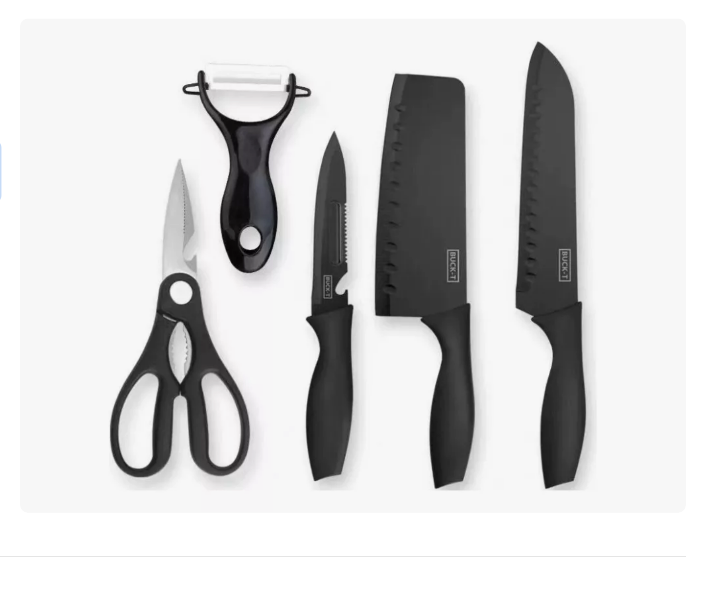 Juego De  Cuchillos 10 Pz  Cocina Acero Inoxidable Y Pelado Xtellar