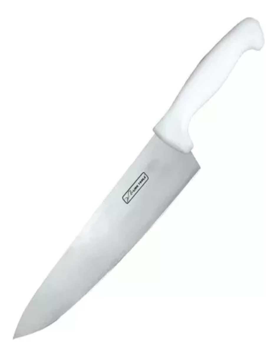 Foto 3 pulgar | Cuchillo Chef Profesional Color Blanco + Termo De Agua Güish