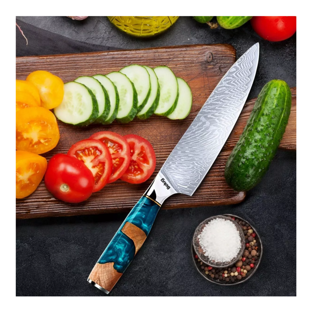 Foto 6 pulgar | Cuchillo De Cocina Profesional, Belug Color Plateado