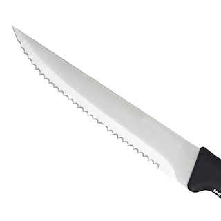 Foto 3 | Set Cuchillos Dentados Belug Para Carne 12 Piezas Plata Negro