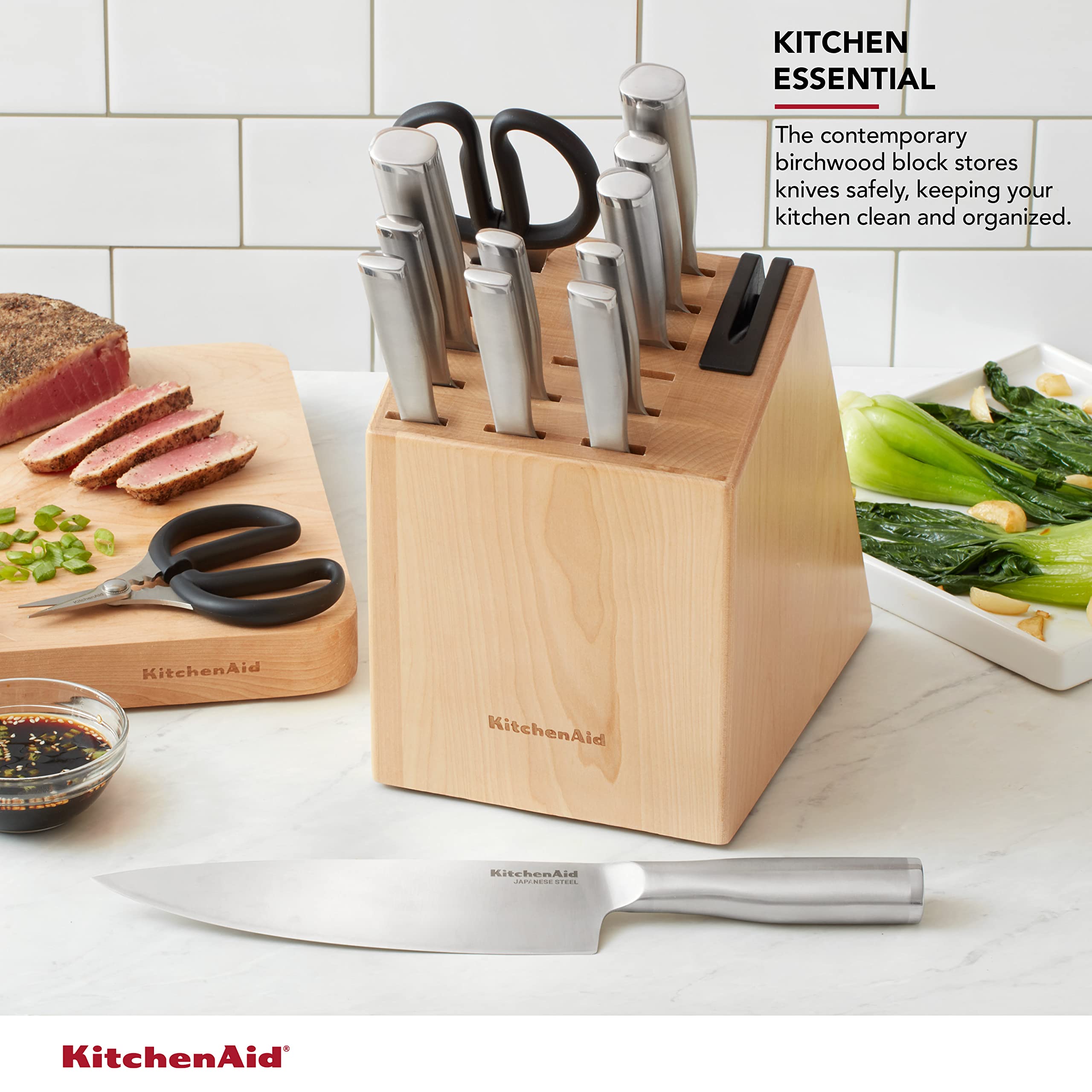 Foto 4 pulgar | Juego De Cuchillos Kitchenaid Gourmet De 14 Piezas De Acero Inoxidable Forjado - Venta Internacional.