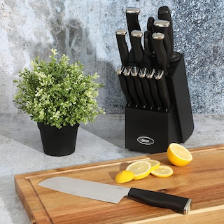 Foto 6 | Juego De Bloques De Cuchillos Para Cubiertos Oster Langmore, 15 Piezas, Acero Inoxidable - Venta Internacional.