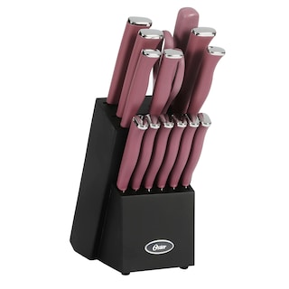 Foto 1 | Juego De Bloques De Cuchillos Para Cubiertos Oster Langmore, 15 Piezas, Acero Inoxidable - Venta Internacional.