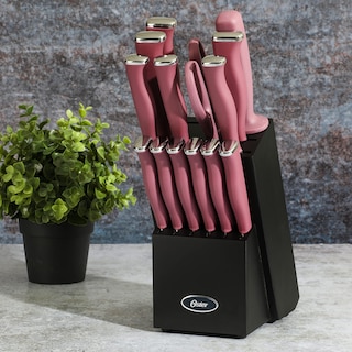 Foto 3 | Juego De Bloques De Cuchillos Para Cubiertos Oster Langmore, 15 Piezas, Acero Inoxidable - Venta Internacional.