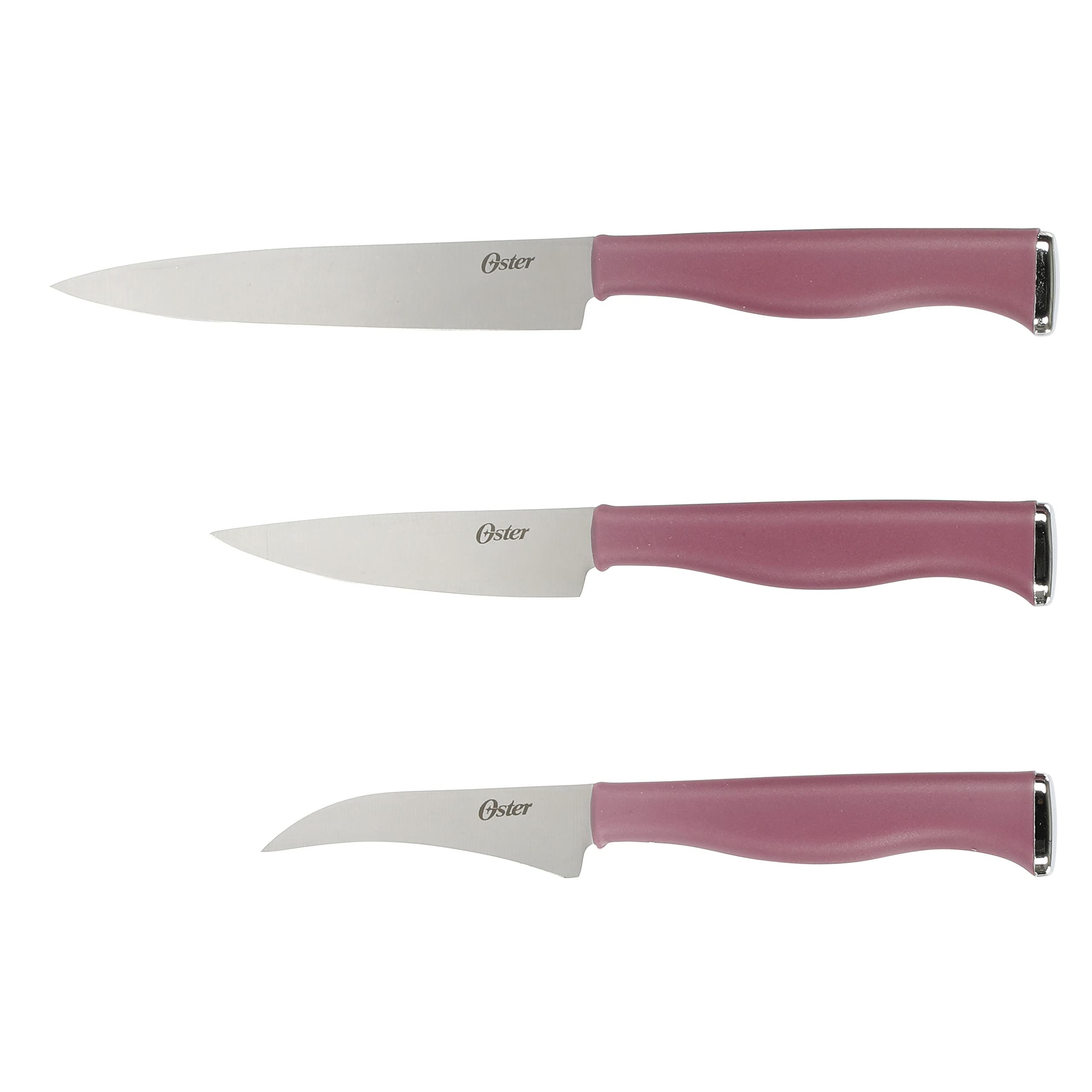 Foto 5 | Juego De Bloques De Cuchillos Para Cubiertos Oster Langmore, 15 Piezas, Acero Inoxidable - Venta Internacional.