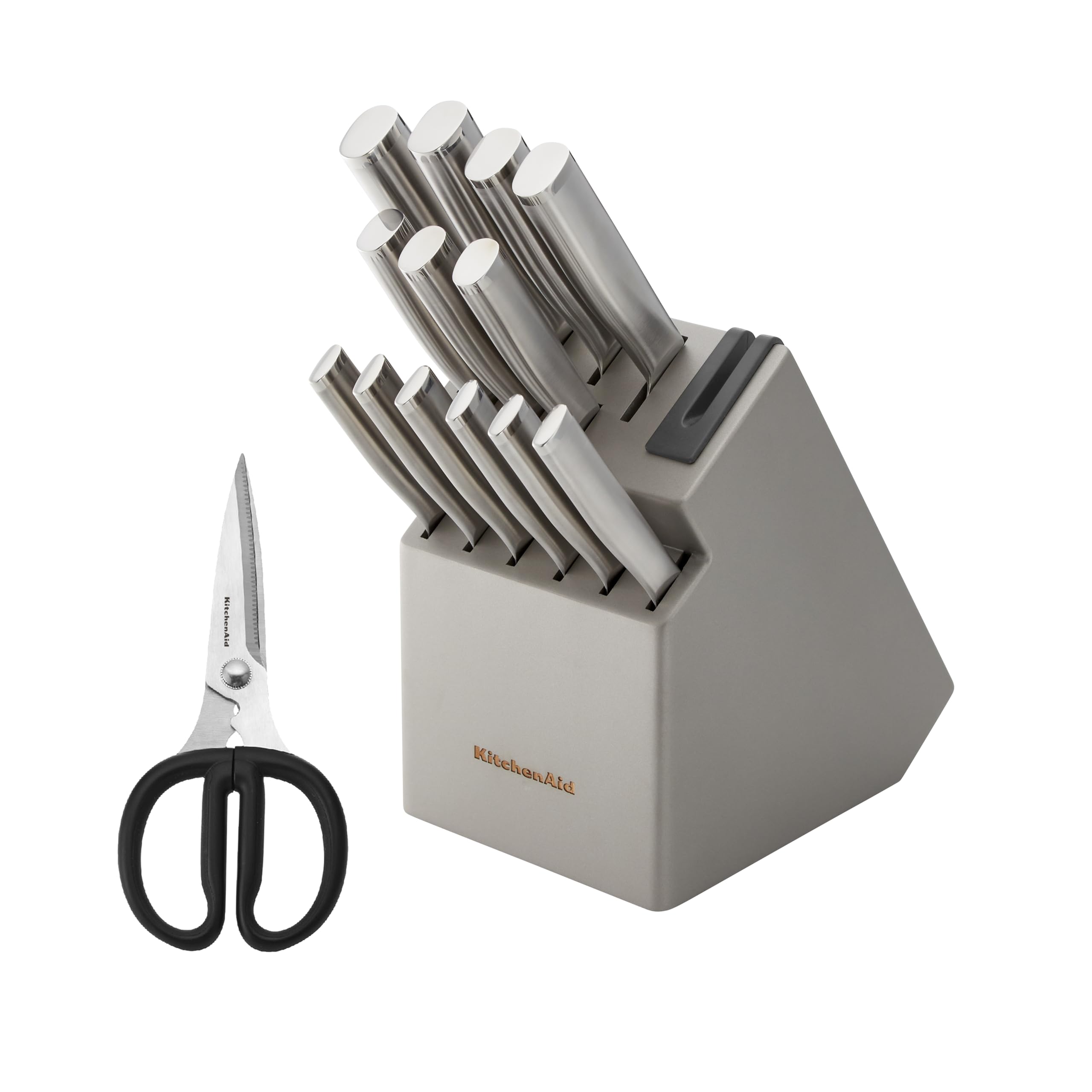 Juego De Bloques De Cuchillos Kitchenaid Gourmet De Acero Inoxidable De 15 Piezas - Venta Internacional.