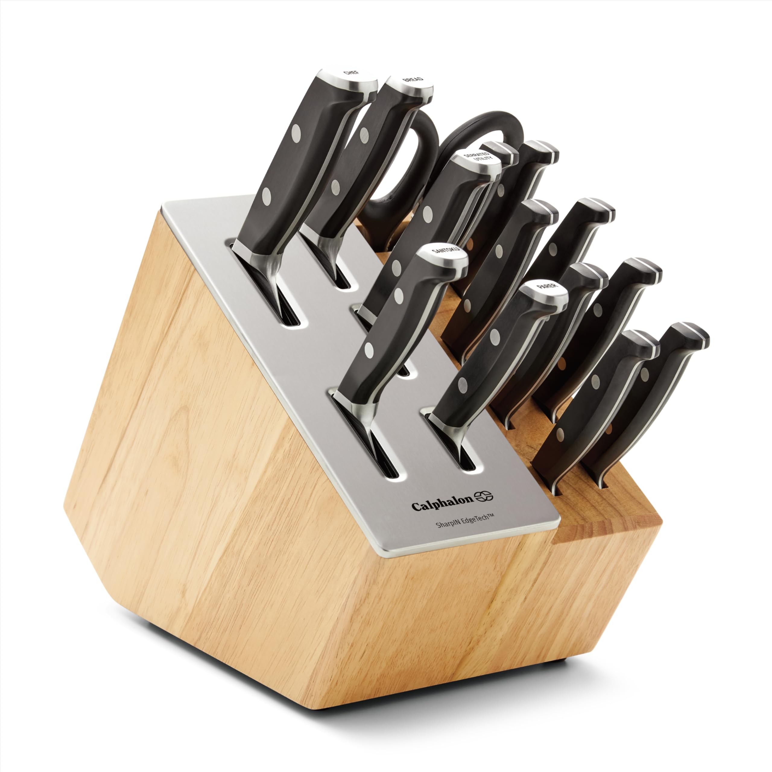 Juego De Cuchillos Calphalon Premier De 15 Piezas Con Sharpin™ Edgetech - Venta Internacional.