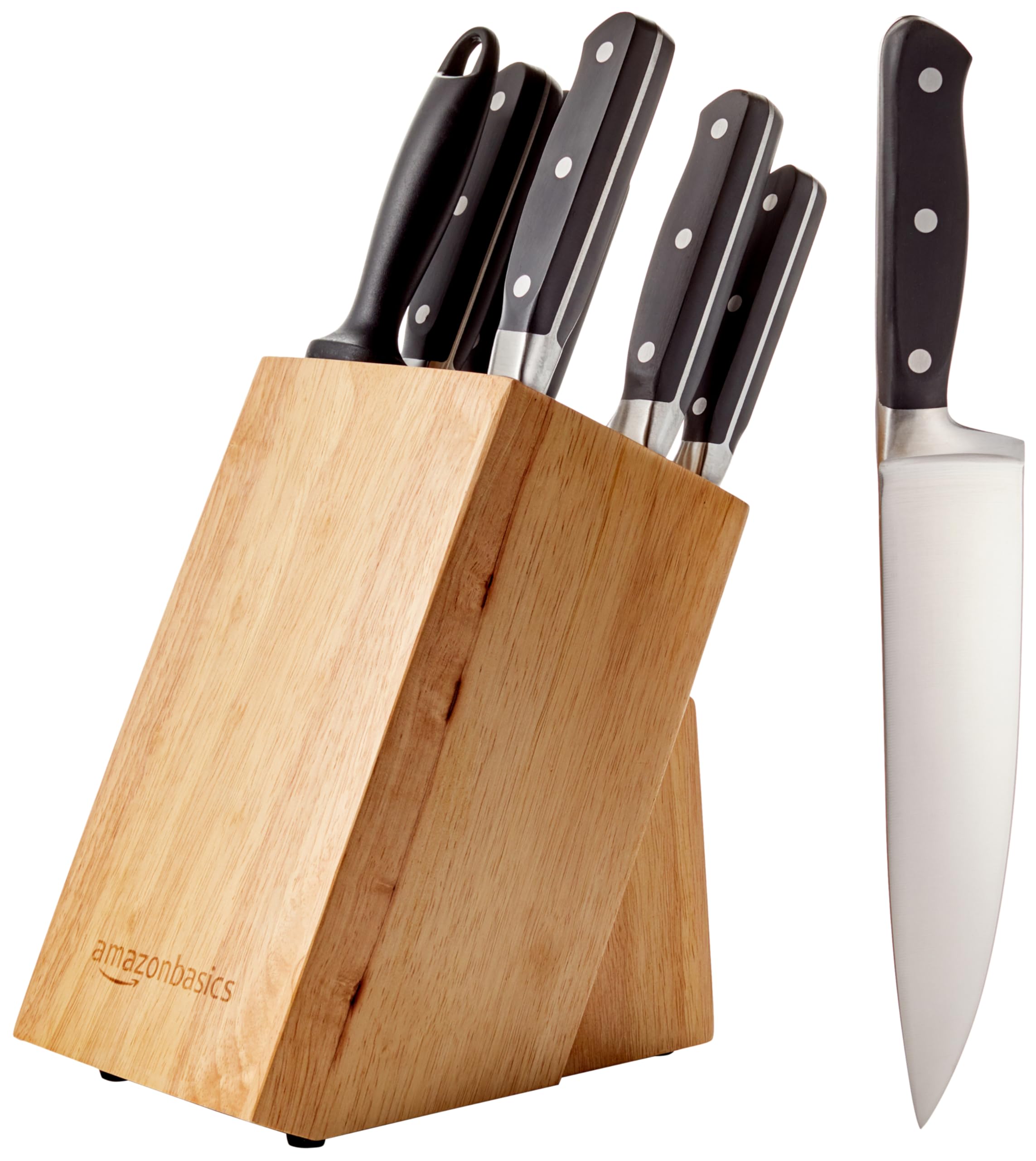 Juego De Cuchillos Amazon Basics Premium De Acero Inoxidable Con Alto Contenido De Carbono - Venta Internacional.