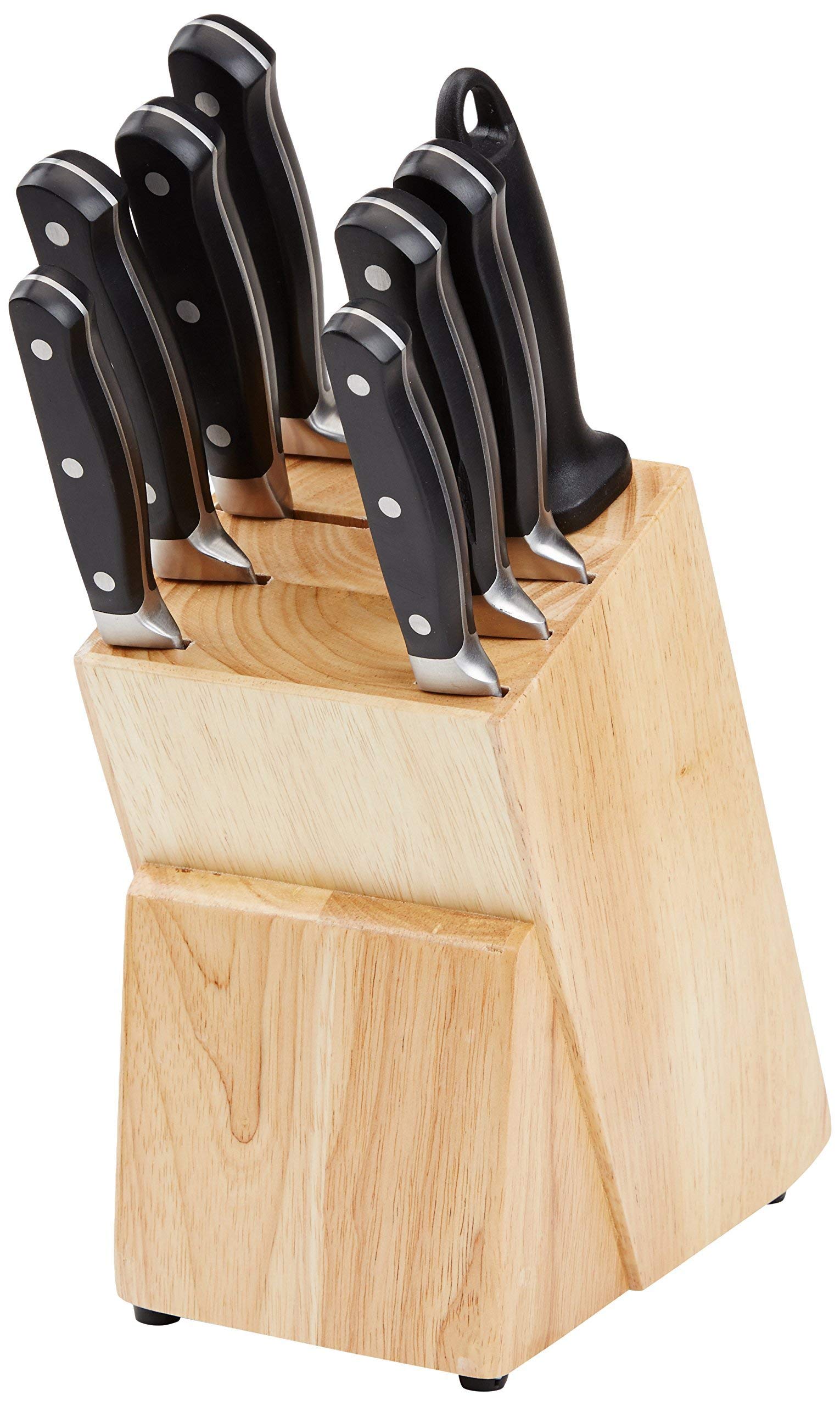 Foto 4 | Juego De Cuchillos Amazon Basics Premium De Acero Inoxidable Con Alto Contenido De Carbono - Venta Internacional.
