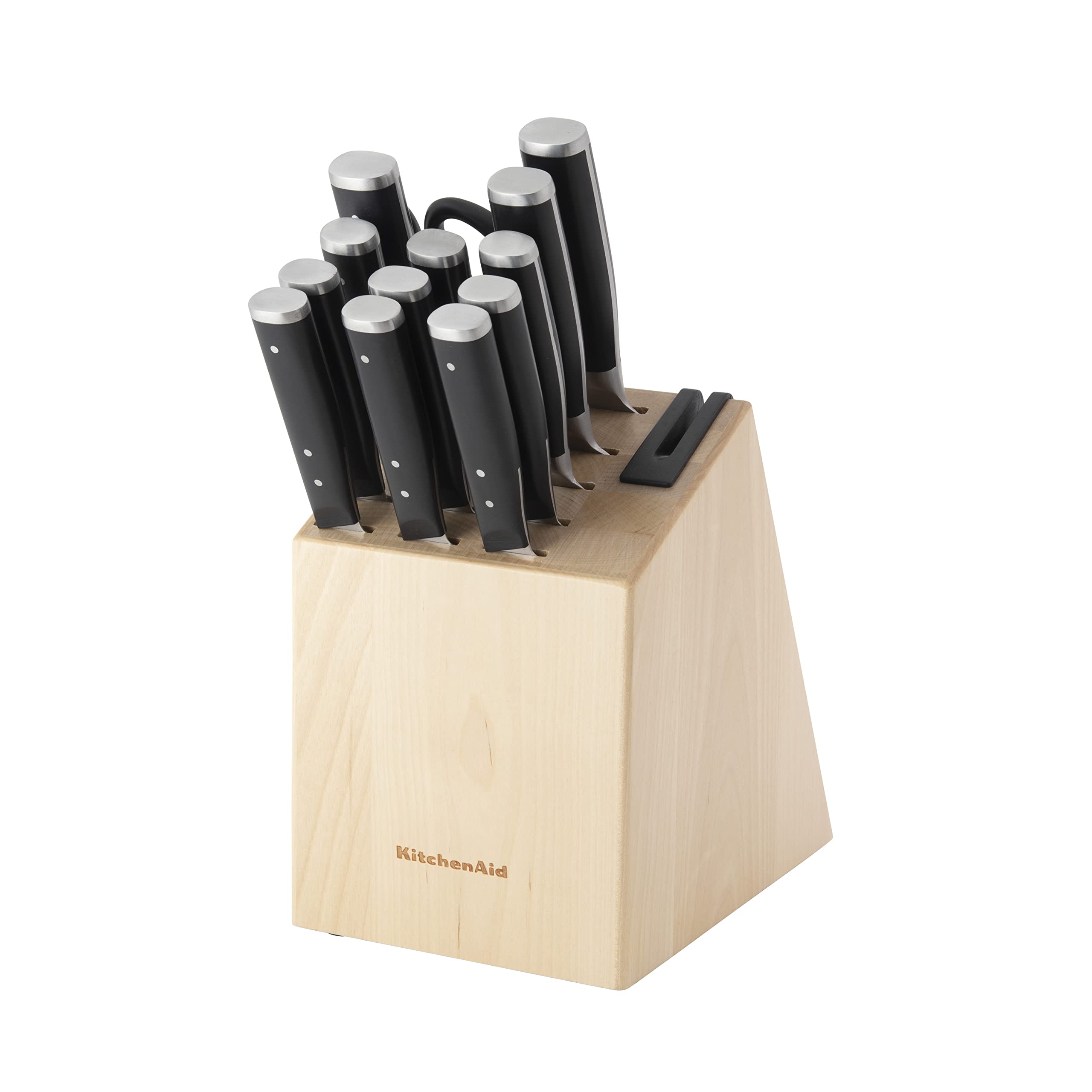 Juego De Bloques De Cuchillos Kitchenaid Gourmet Con Triple Remache Forjado, 14 Piezas - Venta Internacional.