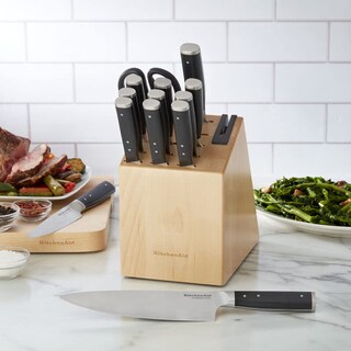 Foto 2 | Juego De Bloques De Cuchillos Kitchenaid Gourmet Con Triple Remache Forjado, 14 Piezas - Venta Internacional.
