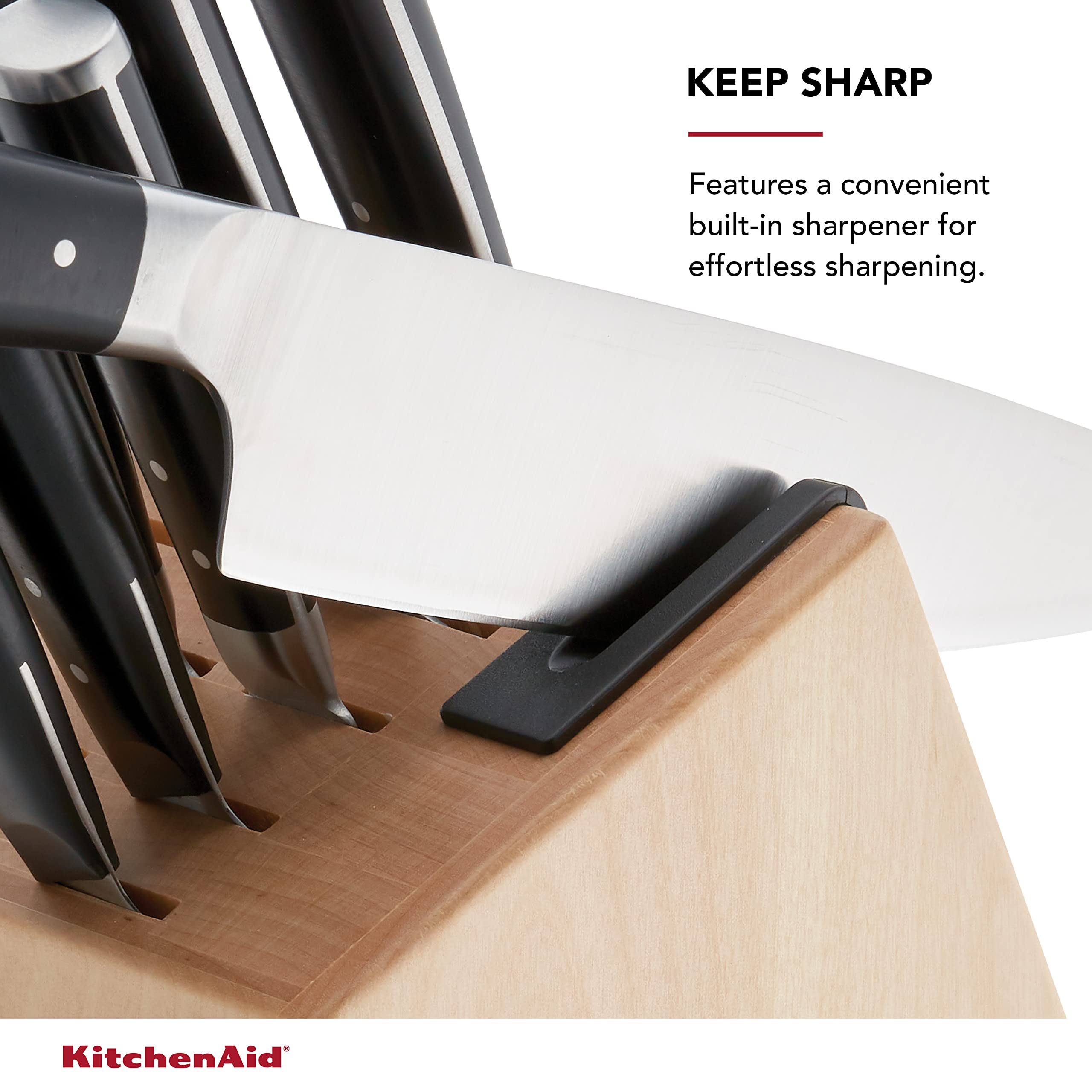 Foto 4 pulgar | Juego De Bloques De Cuchillos Kitchenaid Gourmet Con Triple Remache Forjado, 14 Piezas - Venta Internacional.