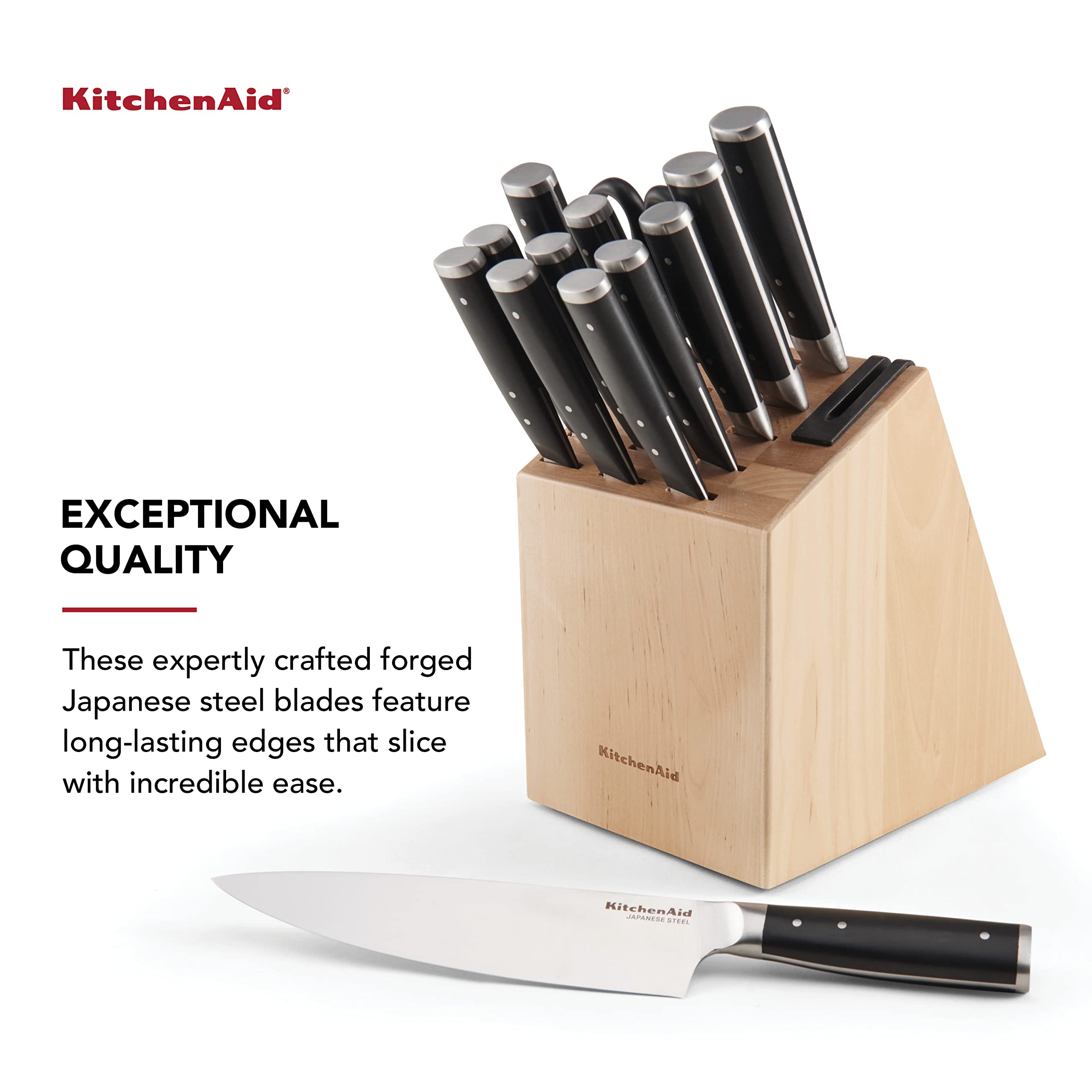 Foto 6 pulgar | Juego De Bloques De Cuchillos Kitchenaid Gourmet Con Triple Remache Forjado, 14 Piezas - Venta Internacional.